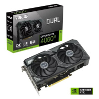 ASUS VGA NVIDIA GeForce DUAL RTX 4060 Ti 8G SSD OC, RTX 4060 Ti, 8GB GDDR6, 3xDP, 1xHDMI