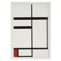 Obrazová reprodukce Composition with Red, Black and White, 1931, Mondrian, Piet, 26.7 × 40 cm