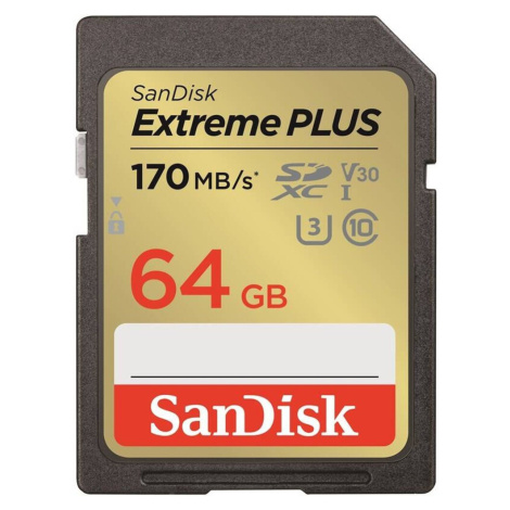 SanDisk SDXC karta 64GB Extreme PLUS SDSDXW2-064G-GNCIN