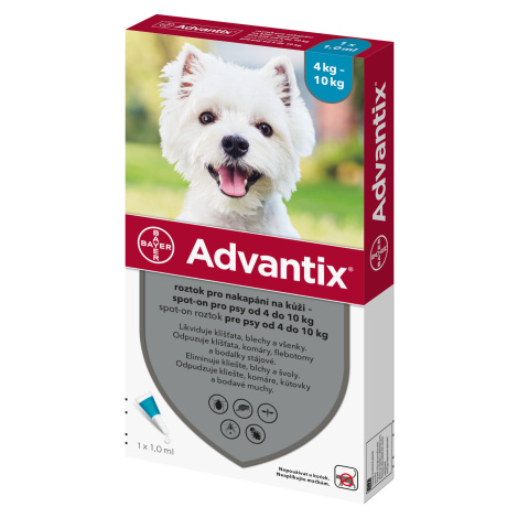 Advantix pro psy spot-on od 4-10 kg 1 ml