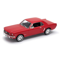 Kovový model 1:24 ford mustang coupe 1964 červený