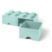 Lego® úložný box 250x502x181 se šuplíky aqua
