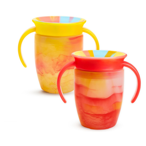 Munchkin Miracle 360° Tie Dye Cup Tropical 6m+ 2x207 ml žlutý a červený