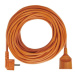 Prodlužovací kabel 20 m / 1 zásuvka / oranžový / PVC / 230 V / 1 mm2