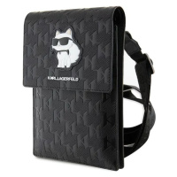 Pouzdro Karl Lagerfeld Bag KLWBSAKHPCK black Saffiano Monogram Choupette (KLWBSAKHPCK)