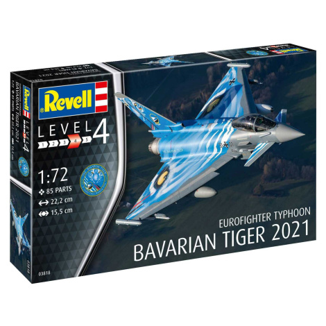 Plastic ModelKit letadlo 03818 - Eurofighter Typhoon "Bavarian Tiger 2021" (1:72) Revell