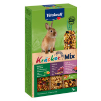 Vitakraft krekry Trio-Mix pro zakrslé králíky - 1 x 3 mix (zelenina, hrozny, lesní plody)