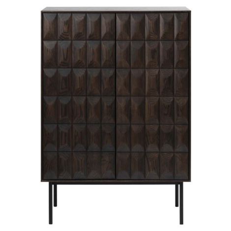 Tmavě hnědá skříňka 90x130 cm Latina – Unique Furniture