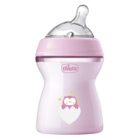 CHICCO Láhev kojenecká Natural Feeling, dívka, 2m+, 250 ml