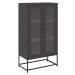 vidaXL Skříň highboard černá 68x39x123 cm ocel