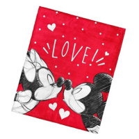 Chanar Dětská deka Mickey a Minnie Mouse Love 130 × 160 cm