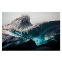 Fotografie Extreme close up of thrashing emerald ocean waves, Philip Thurston, 40x26.7 cm