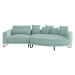 Livetastic POHOVKA BIG SOFA, textil, tyrkysová