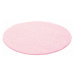 Kusový koberec Life Shaggy 1500 pink kruh