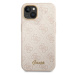 Guess GUHCP14MHG4SHP hard silikonové pouzdro iPhone 14 PLUS 6.7" pink 4G Vintage Gold Logo