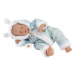 Llorens 63301 LITTLE BABY - spící realistická panenka miminko s měkkým látkovým tělem - 32