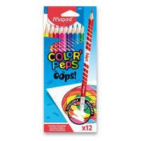 Pastelky s gumou Maped Color'Peps Oops - 12 barev