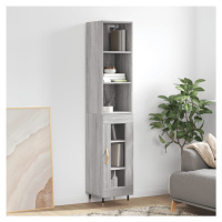 vidaXL Skříň highboard šedá sonoma 34,5 x 34 x 180 cm kompozitní dřevo