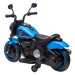 Elektrická motorka Chopper FASTER modrá