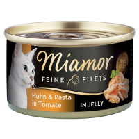 Miamor Feine Filets v želé s kuřecím a těstovinami, 100g plechovka 24 × 100 g