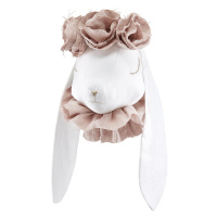Love Me Decoration Dekorace do dětského pokoje králík s květinami – pudrova