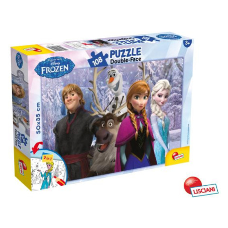 Frozen Puzzle double-face 108 dílů LISCIANI