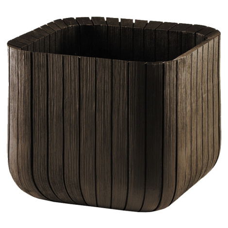 KETER Květináč Small Wood Look Planter Brown