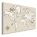 MyBestHome BOX Plátno Stará Mapa Světa II. Varianta: 120x80