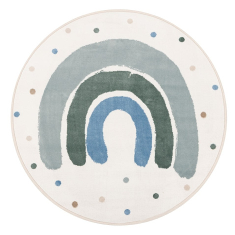 Zelený/slonovinový dětský koberec ø133 cm Joyful Mint – FD