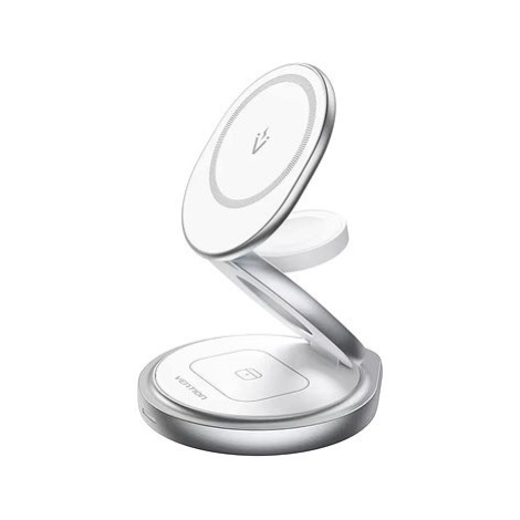 Vention 3in1 360° Wireless Folding MagCharger, White