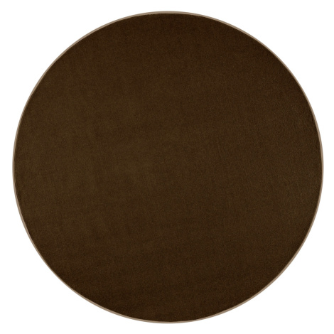 Hanse Home Collection koberce Kusový koberec Nasty 101154 Braun kruh - 133x133 (průměr) kruh cm
