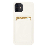 Silikonové pouzdro s kapsou na Samsung Galaxy S22 PLUS 5G White