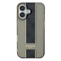 Guess IML Middle 4G Stripe Zadní Kryt pro iPhone 16 Black