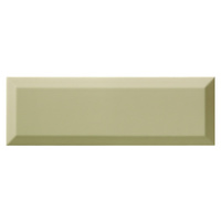 Obklad Ribesalbes Chic Colors olive bisel 10x30 cm lesk CHICC1665