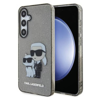 Kryt Karl Lagerfeld KLHCS24SHNKCTGK S24 S921 czarny/black hardcase Glitter Karl&Choupette (KLHCS