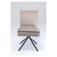 KARE Design Šedá čalouněná jídelní židle Chelsea