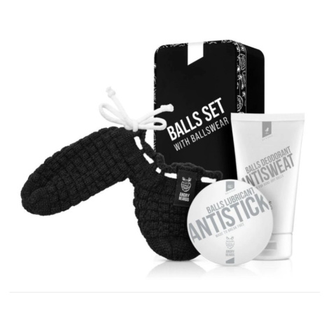 Angry Beards Komplexní péče o kule + kulesvetr dárková sada Antistick 55 g + Antisweat 75 ml + K