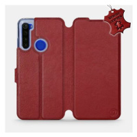 Flip pouzdro na mobil Xiaomi Redmi Note 8T - Tmavě červené - kožené - Dark Red Leather