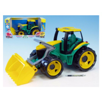 Traktor se lžící plastový zeleno-žlutý 65 cm
