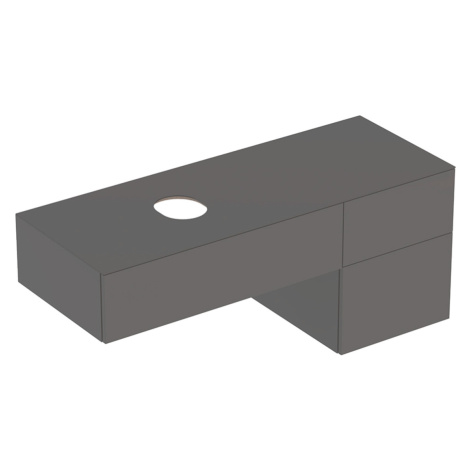 Geberit VariForm - Umyvadlová skříňka, 1350x510x550 mm, 3 zásuvky a zápachová uzávěrka, lávová 5
