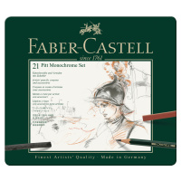 Faber-Castell, 112976, Pitt Monochrome, sada uměleckých výtvarných potřeb, 21 ks