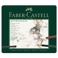 Faber-Castell Faber-Castell, 112976, Pitt Monochrome, sada uměleckých výtvarných potřeb, 21 ks