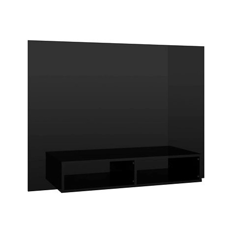 SHUMEE nástěnná černá, vysoký lesk 120 × 23,5 × 90cm