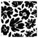 Ilustrace Plain floral drawing seamless pattern., Asya_mix, 40 × 40 cm