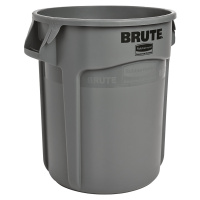 Rubbermaid Univerzální kontejner BRUTE®, kulatý, objem 75 l, šedá