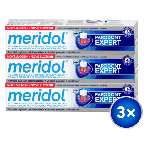 MERIDOL Zubní pasta Parodont Expert 3x 75 ml