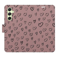 iSaprio Flip pouzdro Heart Dark 02 pro Samsung Galaxy A54 5G