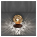 PAUL NEUHAUS Stolní lampa v hnědo-zlaté s ozdobnou koulí pro žárovku G9 PN 4031-48