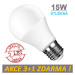 Optonica LED žárovka E27 15W SMD2835 1320 lm CCD Studená bílá, 3+1 Zdarma