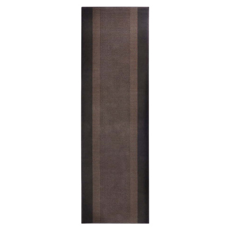 Hnědý běhoun Hanse Home Basic, 80 x 350 cm